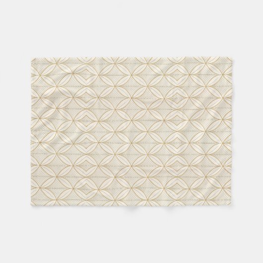 Luxury Minimal Geometric Seamless Pattern Fleecedecke (Vorderseite (Horizontal))