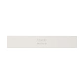 Luxury Minimal Ivory Wedding Belly Band (Flach)