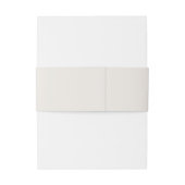 Luxury Minimal Ivory Wedding Belly Band (Rückseitenbeispiel)