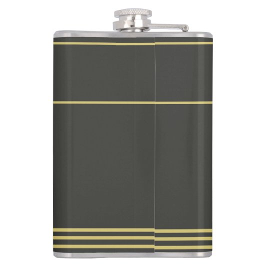 Luxury minimal Modern monogram Flachmann (Rückseite)