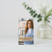 Luxury Minimal Modern Professional Photo Business Visitenkarte (Stehend Vorderseite)