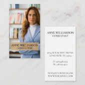 Luxury Minimal Modern Professional Photo Business Visitenkarte (Vorne/Hinten)