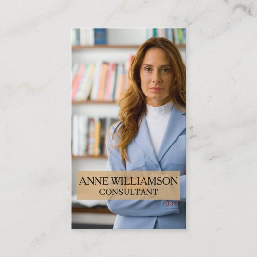 Luxury Minimal Modern Professional Photo Business Visitenkarte (Vorderseite)