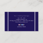 Luxury Minimalist Ivory Boutique Business Card Visitenkarte (Vorderseite)