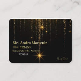 Luxury Modern Black and Gold Professional Business Visitenkarte