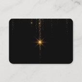 Luxury Modern Black and Gold Professional Business Visitenkarte (Rückseite)