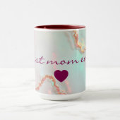 Luxury Modern Blush Pink Soft Mint Gold Collection Tasse (Zentrum)