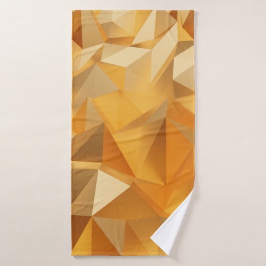 Luxury modern design gold polygon background 3d re badehandtuch (Badehandtuch)