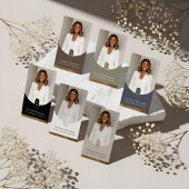 Luxury Modern Gold Arch Monogram Real Estate Photo Visitenkarte