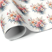 Luxury Modern Wildflowers Beautiful Collection Geschenkpapier (Rolleneckpunkt)