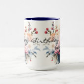 Luxury Modern Wildflowers Beautiful Collection Tasse (Zentrum)