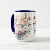 Luxury Modern Wildflowers Beautiful Collection Tasse (Vorderseite Links)