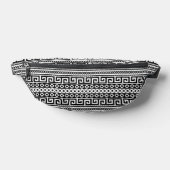 Luxury Monochrome Ancient Greek Aztec Maze Linear Bauchtasche (Ablage )