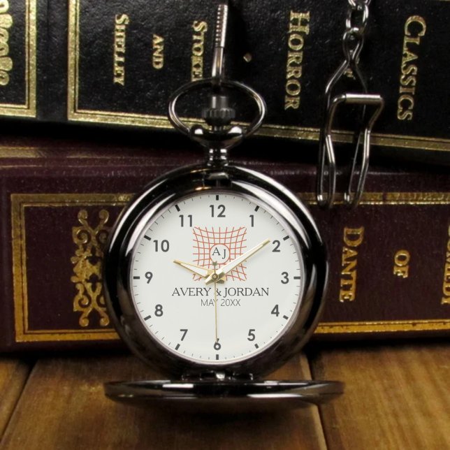 Luxury Monogram Elegant Initials Couple Names Armbanduhr (Von Creator hochgeladen)