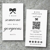 Luxury Nail Artist Beaty Salon Manicure QR Code Visitenkarte