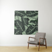 Luxury nature leaves background. Floral pattern, T Wandteppich (Beispiel)