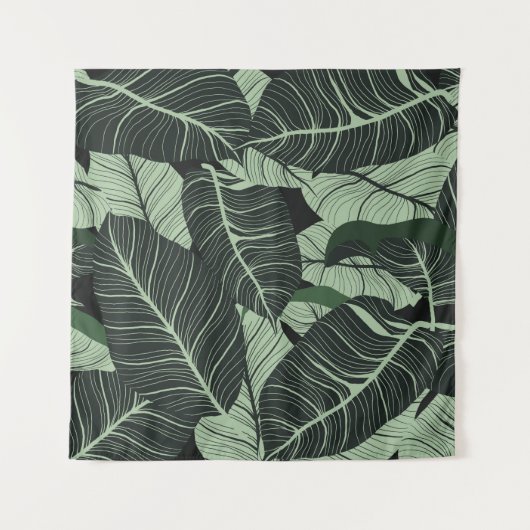 Luxury nature leaves background. Floral pattern, T Wandteppich (Vorderseite)