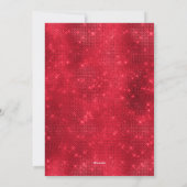 Luxury Navy Red Glitzer Bow Ornament Weihnachten (Rückseite)