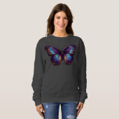 Luxury Neon Butterfly Women’s Sweatshirt (Vorne ganz)