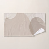 Luxury Neutral Beige Abstract Badhandtuch Set (Handtuch)