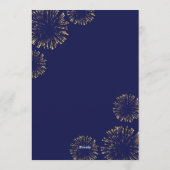 Luxury New Year’s Eve Party Invitation template Einladung (Rückseite)