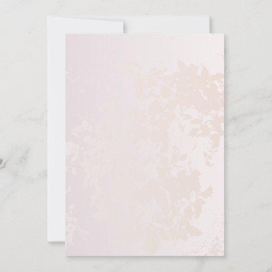 Luxury Nikkah Wedding Einladung | Hydrangeas (Rückseite)