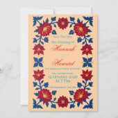 Luxury Norwegian Rosemaling Einladung (Vorderseite)