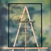 Luxury Old Money Monogram Wedding Welcome Acrylschild (Neutral)