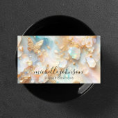 Luxury Opal Moonstone Butterfly Jewelry Designer  Visitenkarte