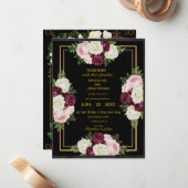 Luxury (or royal) wedding invitation - the most be mitteilungskarte (Vorderseite/Rückseite Beispiel)