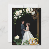 Luxury (or royal) wedding invitation - the most be mitteilungskarte (Rückseite)