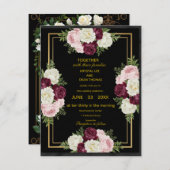 Luxury (or royal) wedding invitation - the most be mitteilungskarte (Vorne/Hinten)