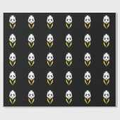 Luxury Panda Geschenkpapier (Flach)