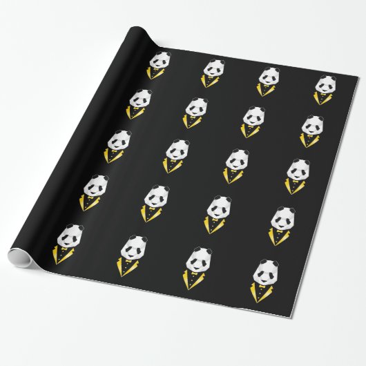 Luxury Panda Geschenkpapier (Ungerollt)