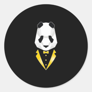 Luxury Panda Runder Aufkleber