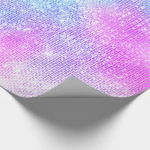 LUXURY PASTEL GLITZER SPRITZER LILA GESCHENKPAPIER (Ecke)