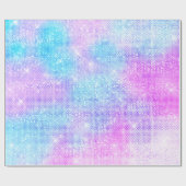 LUXURY PASTEL GLITZER SPRITZER LILA GESCHENKPAPIER (Flach)