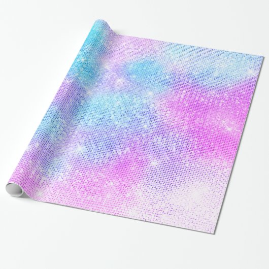 LUXURY PASTEL GLITZER SPRITZER LILA GESCHENKPAPIER (Ungerollt)
