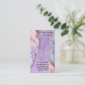 Luxury Pastel Marble Lash Artist Appointment Card Terminkarte (Stehend Vorderseite)