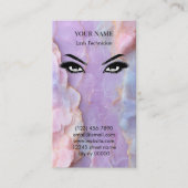 Luxury Pastel Marble Lash Artist Appointment Card Terminkarte (Vorderseite)