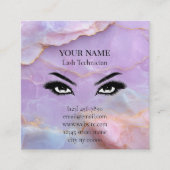 Luxury Pastel Marble Lash Artist Appointment Card Terminkarte (Vorderseite)