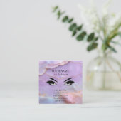 Luxury Pastel Marble Lash Artist Appointment Card Terminkarte (Stehend Vorderseite)