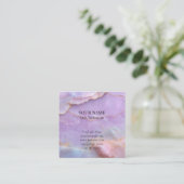 Luxury Pastel Marble Lash Artist Appointment Card Terminkarte (Stehend Vorderseite)