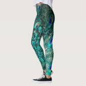 Luxury Peacock Feather Leggings (Links)
