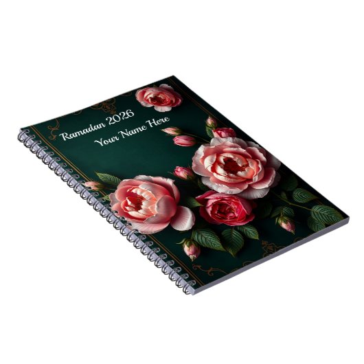 Luxury Peony Arabesque Notizblock (Rechte Seite)