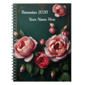 Luxury Peony Arabesque Notizblock (Vorderseite)