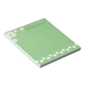 Luxury Personalisiert Niedlich Daisy Greenery Hübs Notizblock (angewinkelt)