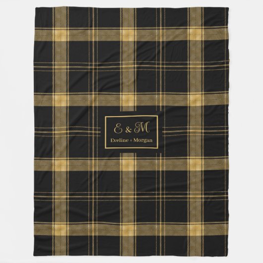 Luxury Personalized Blanket for Wedding Gift Fleecedecke (Vorderseite)
