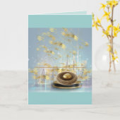 Luxury Personalized Easter Folded Card Karte (Gelbe Blume)