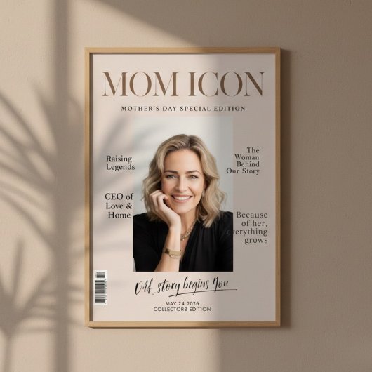 Luxury Personalized Mom | Custom Photo Magazine Poster